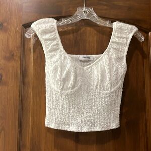 Tilly's white top, size xs